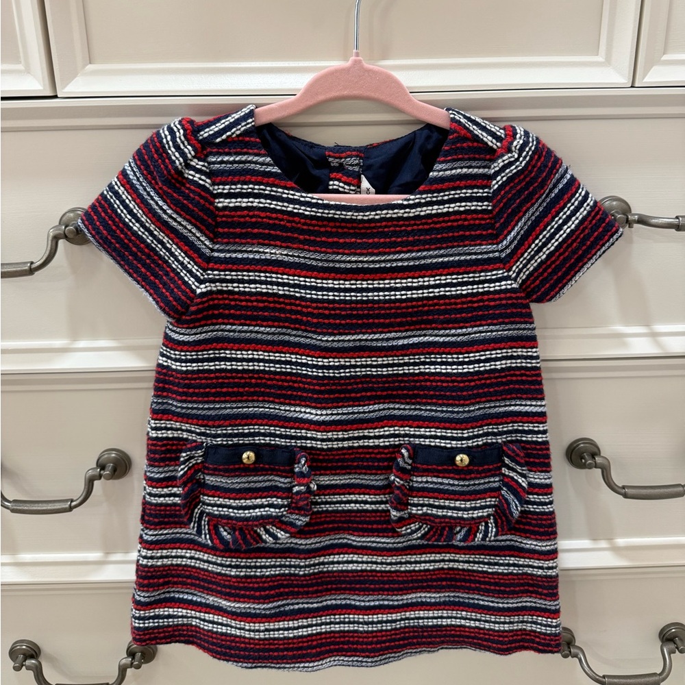 Janie and Jack Striped Red and Blue Kids Dress
Perfect for the upcoming holidays